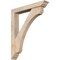 Ekena Millwork Legacy Traditional Smooth Bracket w/ Offset Brace, Douglas Fir, 5 1/2"W x 34"D x 40"H BKT0604X34X40LEC01SDF - alternate 1